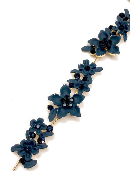 DIADEMAS AZUL MARINO DE FIESTA PARA RECOGIDO Y SEMIRECOGIDO