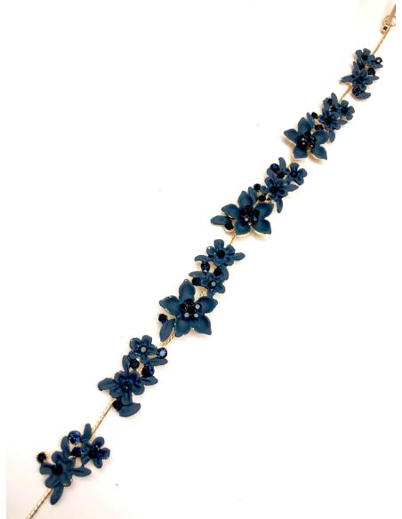 DIADEMAS AZUL MARINO DE FIESTA PARA RECOGIDO Y SEMIRECOGIDO