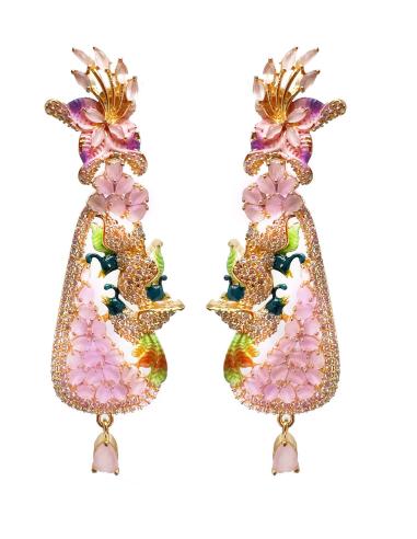 PENDIENTES LARGOS BODAS COLECCION INSPIRADA EN LA NATURALEZA