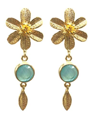 PENDIENTES LARGOS VERDE AGUADE VERANO PARA MUJERES CON ESTILO DE ALTA BISUTERÍA