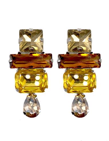 PENDIENTES MARRONES PARA CEREMONIAS DE NOCHE