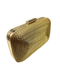 BOLSOS DE FIESTA DORADOS ORIGINALES CON CORDON TRENZADO