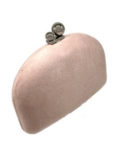 BOLSOS ROSA NUDE DE ANTELINA CON CIERRE DE DOBLE BOLA