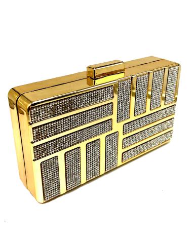 ELEGANTES BOLSOS DE FIESTA DORADOS CON CRISTAL BRILLO