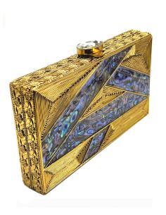 BOLSO DORADO DE FIESTA UNA JOYA ESPECTACTULAR PARA BODAS Y FIESTAS
