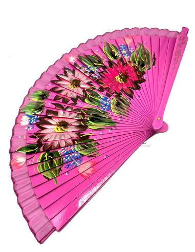 ABANICOS BONITOS EN TODOS LOS COLORES CON FLORES