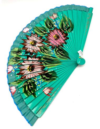 ABANICOS BONITOS EN TODOS LOS COLORES CON FLORES