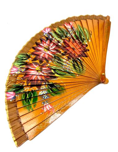 ABANICOS BONITOS EN TODOS LOS COLORES CON FLORES