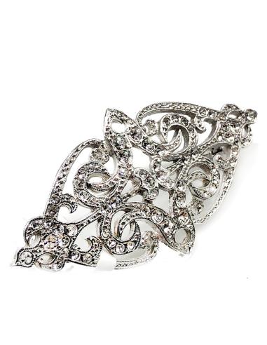 BROCHES PLATEADOS ELEGANTES DE FIESTA PARA BODAS Y EVENTOS