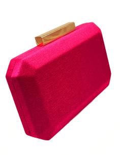 BOLSOS FUCSIAS PARA BODAS CON ORIGINAL DISEÑO GEOMETRICO