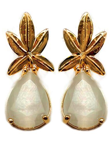 PENDIENTES PEQUEÑOS BLANCOS PARA BODAS Y EVENTOS