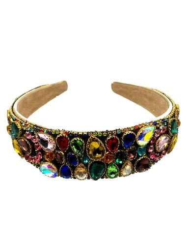 DIADEMAS MUJER PARA BODA Y EVENTOS DISEÑO MULTICOLOR
