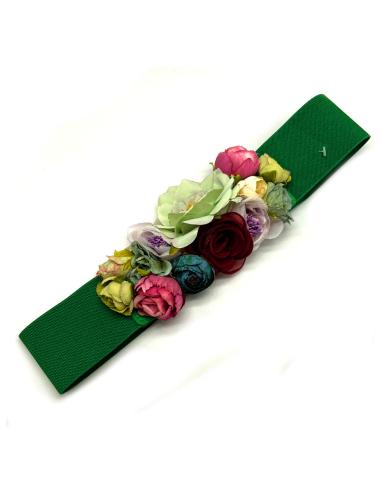 CINTURONES VERDES CON FLORES BONITAS PARA BODAS