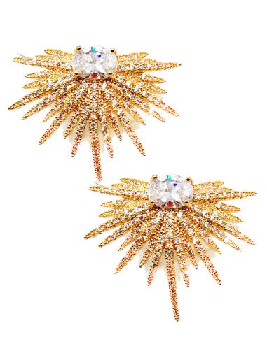 PENDIENTES DORADOS PARA BODAS DE DISEÑO ESTRELLADO