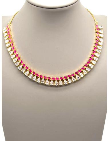 COLLARES ELEGANTES DE MUJER CON PIEDRAS REPLICA DE JOYAS INDIAS