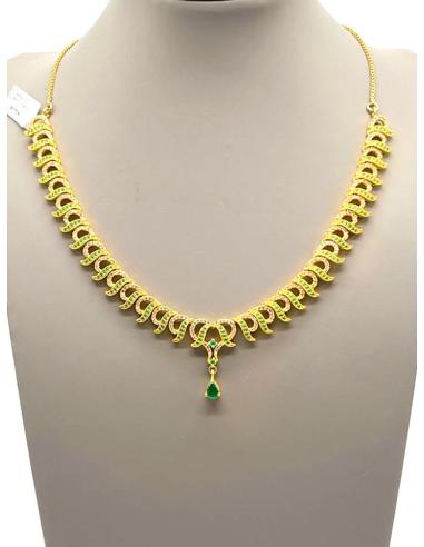 COLLARES DE MUJER EN VERDE FABULOSO DISEÑO REPLICA ANTIGUA