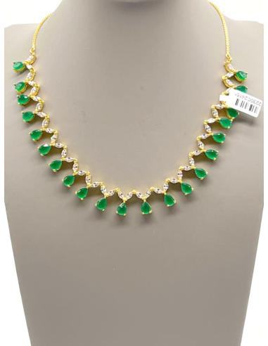 COLLARES VERDES PARA MUJER CON PIEDRAS REPLICA DE JOYAS INDIAS