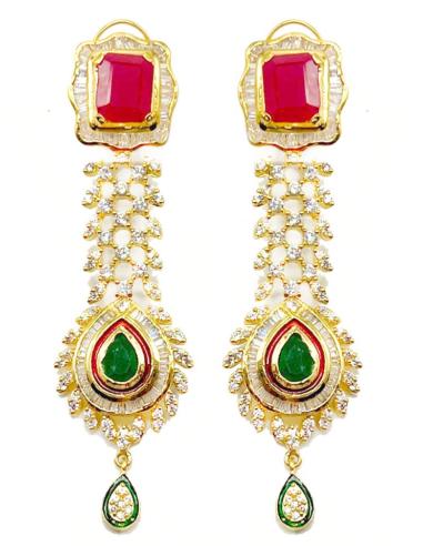 LARGOS PENDIENTES DE MUJER REPLICA DE JOYAS ANTIGUAS INDIAS