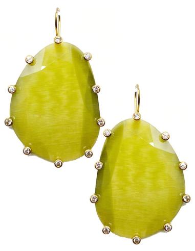 PENDIENTES LARGOS LAGRIMA IRREGULAR CON DESTELLOS CIRCON