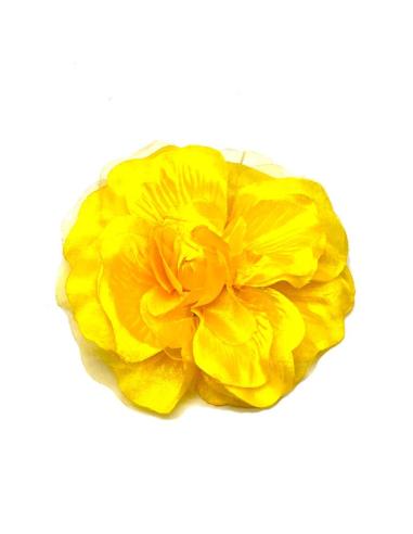 BROCHES DE FLORES AMARILLAS PARA DECORAR TOCADOS Y VESTIDOS