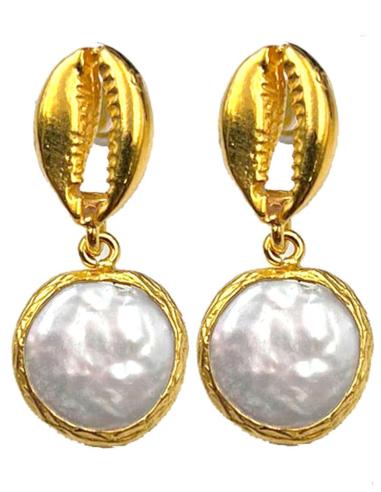 PENDIENTES MUJER ORIGINALES CON DISEÑO DE PINZA DE CANGREJO Y PIEDRA LUNA