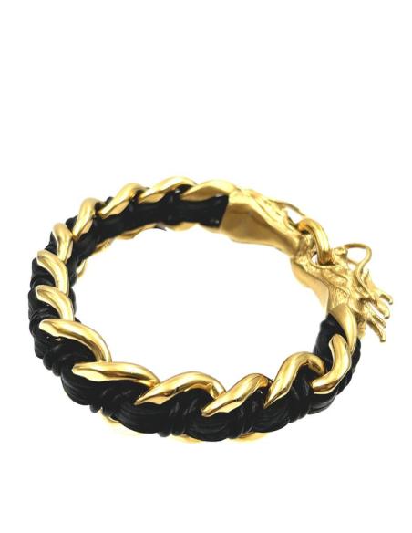 PULSERA HOMBRE DE CABEZAS DRAGONES