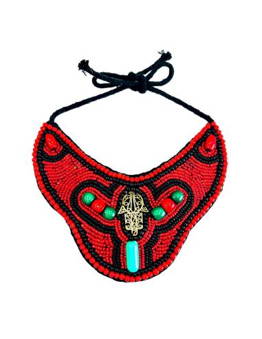 COLLARES BABERO NEPAL ROCALLA CORAL MANO DE FATIMA