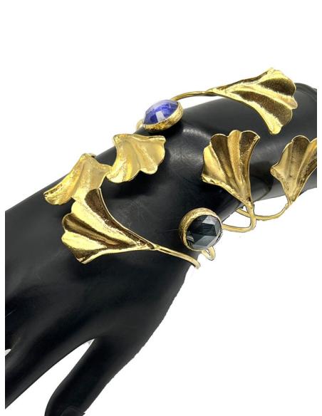 ESPECTACULAR BRAZALETE DORADO REPLICA DE ANTIGUAS JOYAS EGIPCIAS