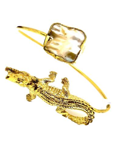 PULSERAS DORADAS DE COCODRILO SIMBOLO DE PROTECCION EN EL ANTIGUO EGIPTO
