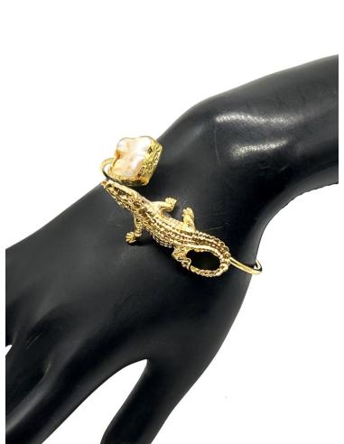 PULSERAS DORADAS DE COCODRILO SIMBOLO DE PROTECCION EN EL ANTIGUO EGIPTO