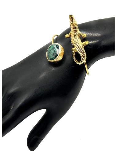 PULSERAS DORADAS DE COCODRILO SIMBOLO DE PROTECCION EN EL ANTIGUO EGIPTO