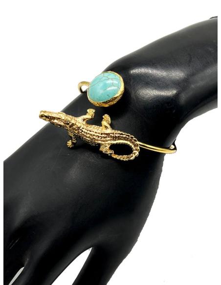 PULSERAS DORADAS DE COCODRILO SIMBOLO DE PROTECCION EN EL ANTIGUO EGIPTO