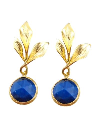 REALZA TU BELLEZA CON ESTOS PENDIENTES DORADOS CON PIEDRA