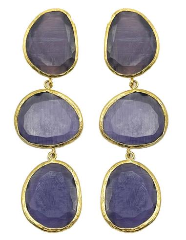 PENDIENTES LARGOS GRISES PARA ESTAR PERFECTA EN BODAS