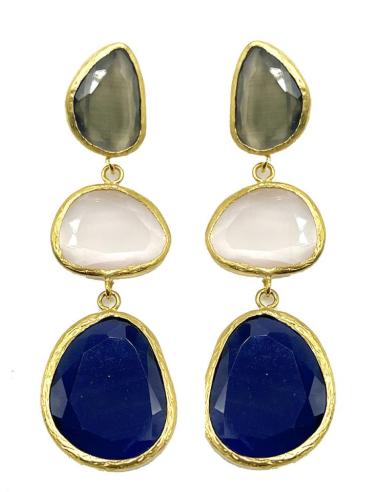 PENDIENTES TRICOLOR LARGOS CON LOS QUE REALZAR TU BELLEZA