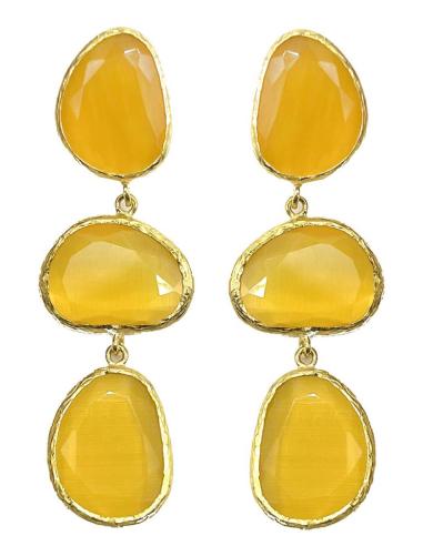 PENDIENTES AMARILLOS PARA INVITADAS DE BODA Y OTROS EVENTOS