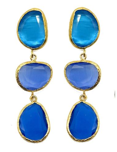 PENDIENTES AZULES PARA SER LA INVITADA PERFECTA EN BODAS