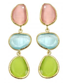 PENDIENTES LARGOS UNA PINCELADA DE COLOR PERFECTOS PARA BODA