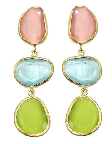 PENDIENTES LARGOS UNA PINCELADA DE COLOR PERFECTOS PARA BODA