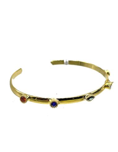 PULSERAS DORADAS DISEÑO DE MEDIA CAÑA ABIERTA Y AJUSTABLE