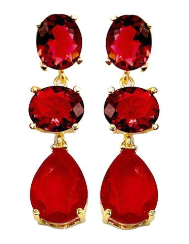 PENDIENTES LARGOS PARA MUJER TRIO DE COLOR PARA BODAS