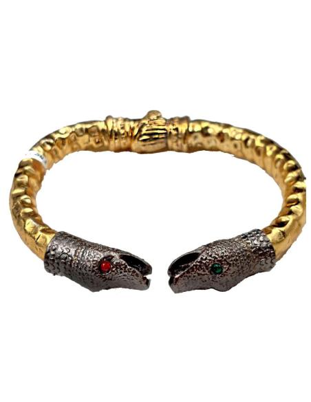 PULSERAS DORADAS DE MUJER CON EXOTICO DISEÑO DE SERPIENTES