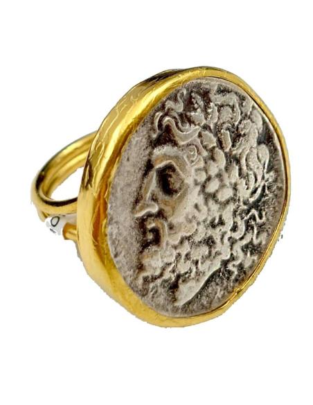 ANILLOS MUJER DE MONEDAS GRANDES REPLICA DE JOYAS ANTIGUAS