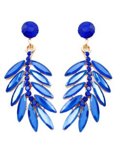 PENDIENTES DE FIESTA AZULONES TAMAÑO MEDIO IDEAL PARA BODAS DE DIA