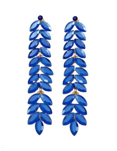 LARGOS PENDIENTES DE FIESTA AZULONES DETALLES QUE MARCAN LA DIFERENCIA
