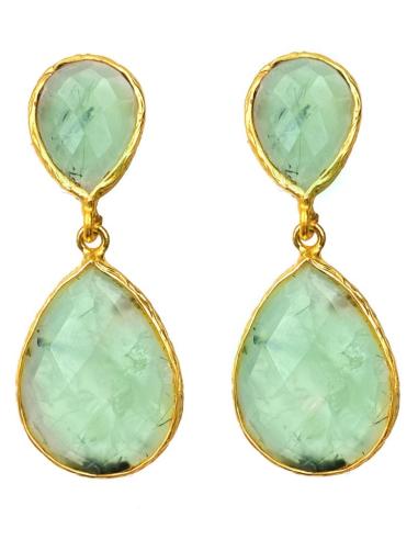 PENDIENTES DE PIEDRAS TONO NEUTRO PERFECTO PARA BODAS DE DIA