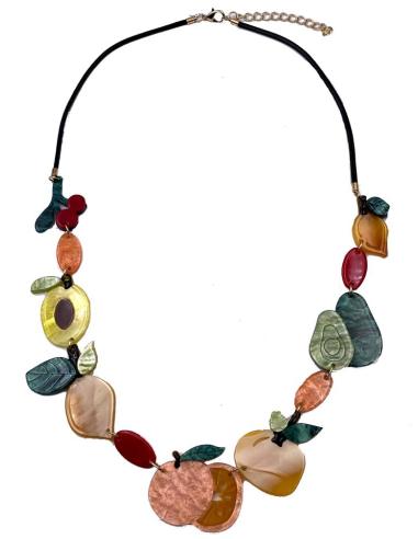 ORIGINALES COLLARES LARGOS DE COLORES ALEGRES CON FRUTAS