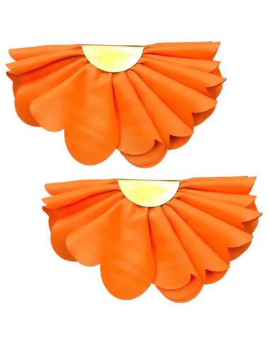 PENDIENTES GRANDES CORAL DISEÑO DE ABANICO IDEAL TRAJE DE FLAMENCA