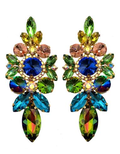 PENDIENTES LARGOS MULTICOLOR DE FIESTA PARA UN LOOK UNICO