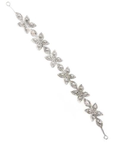 ELEGANTES DIADEMAS PLATEADAS CON PERLAS Y CRISTAL PARA NOVIAS